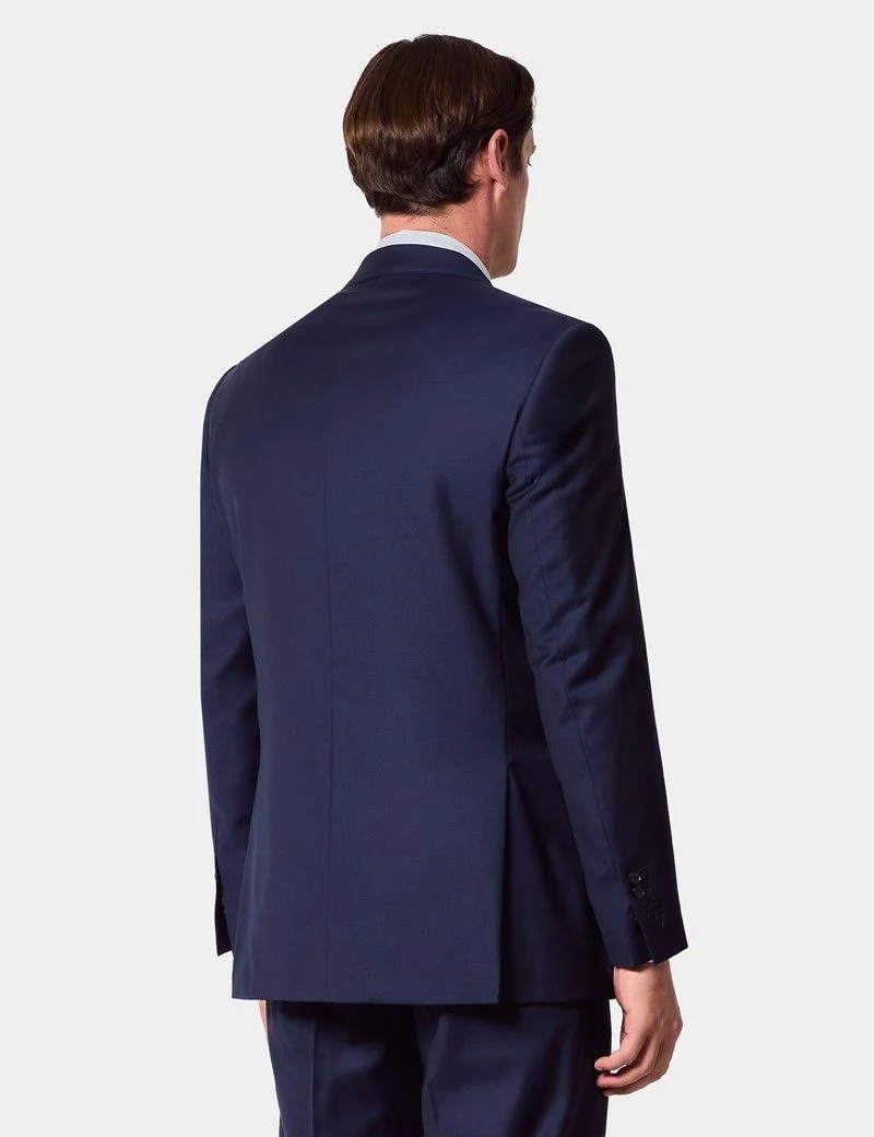 Classic Fit Dark Blue Twill Suit thumbnail 2