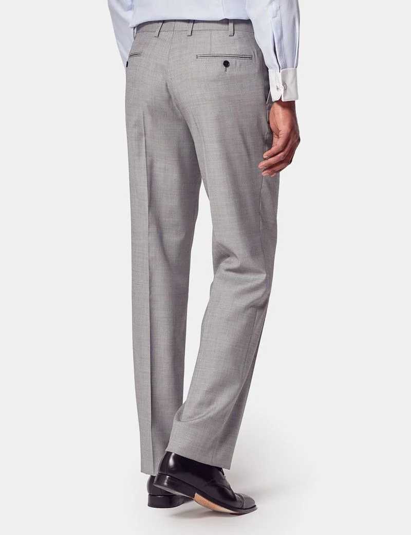 Classic Fit Light Grey Twill Suit thumbnail 4
