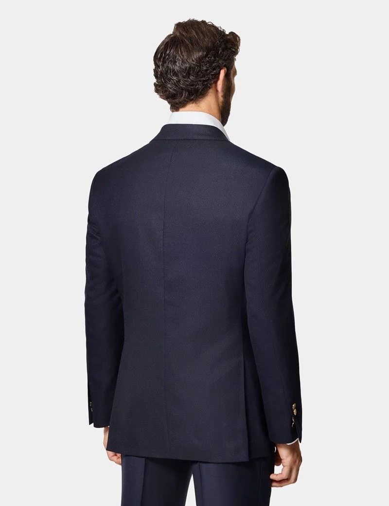 Classic Fit Navy Blazer thumbnail 4