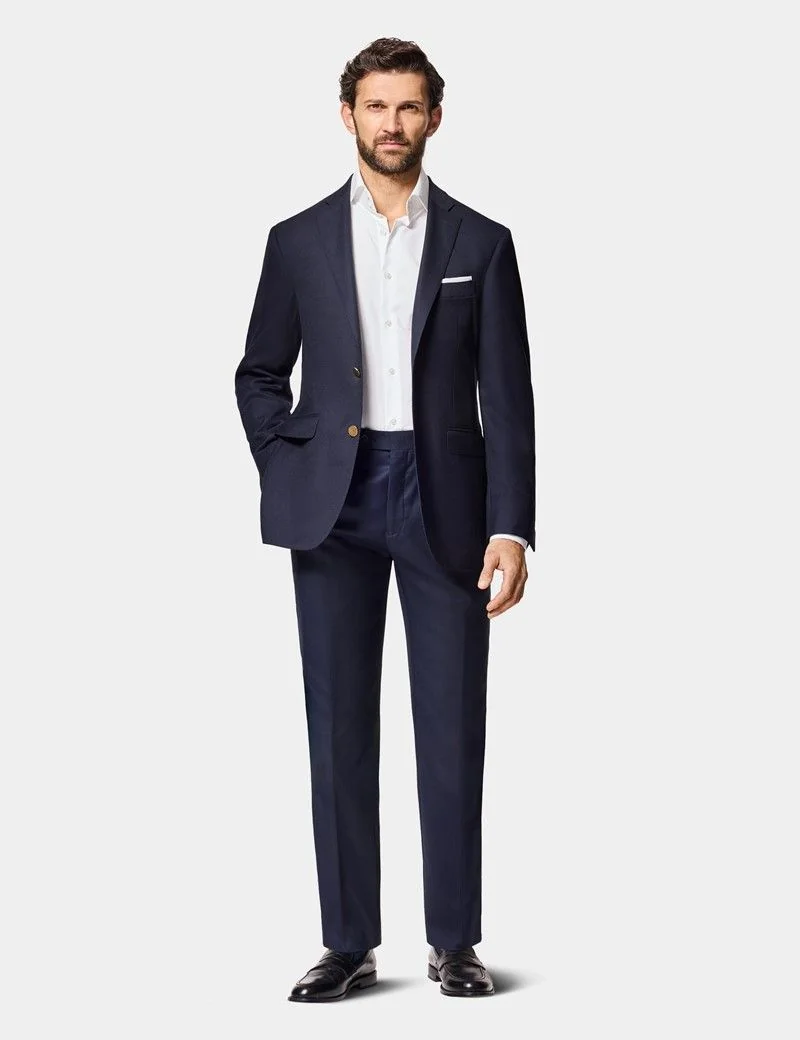Classic Fit Navy Blazer thumbnail 7