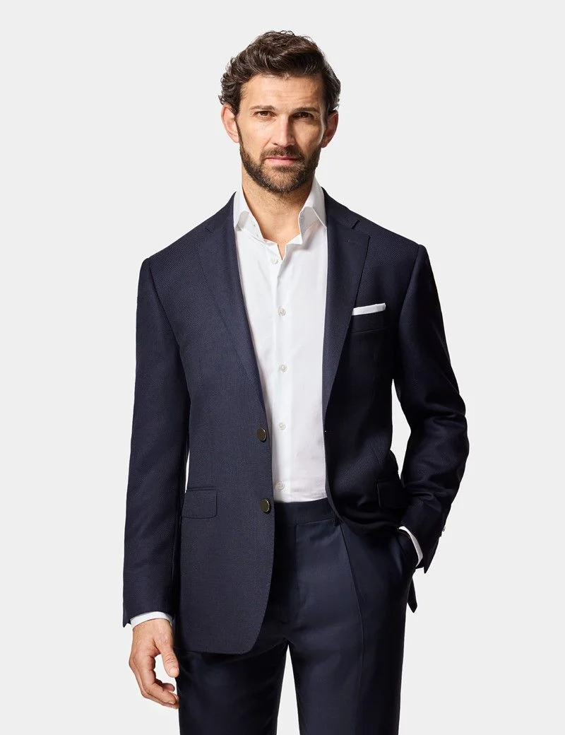 Classic Fit Navy Blazer thumbnail 8