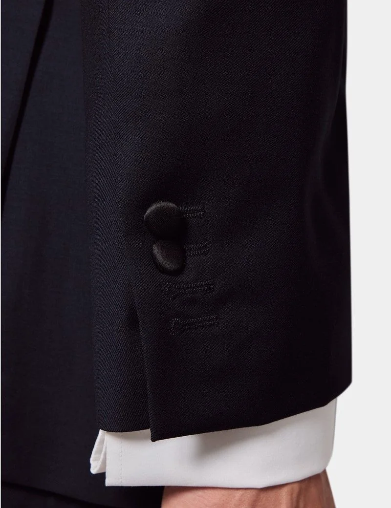 Classic Fit Navy Dinner Suit Jacket thumbnail 7