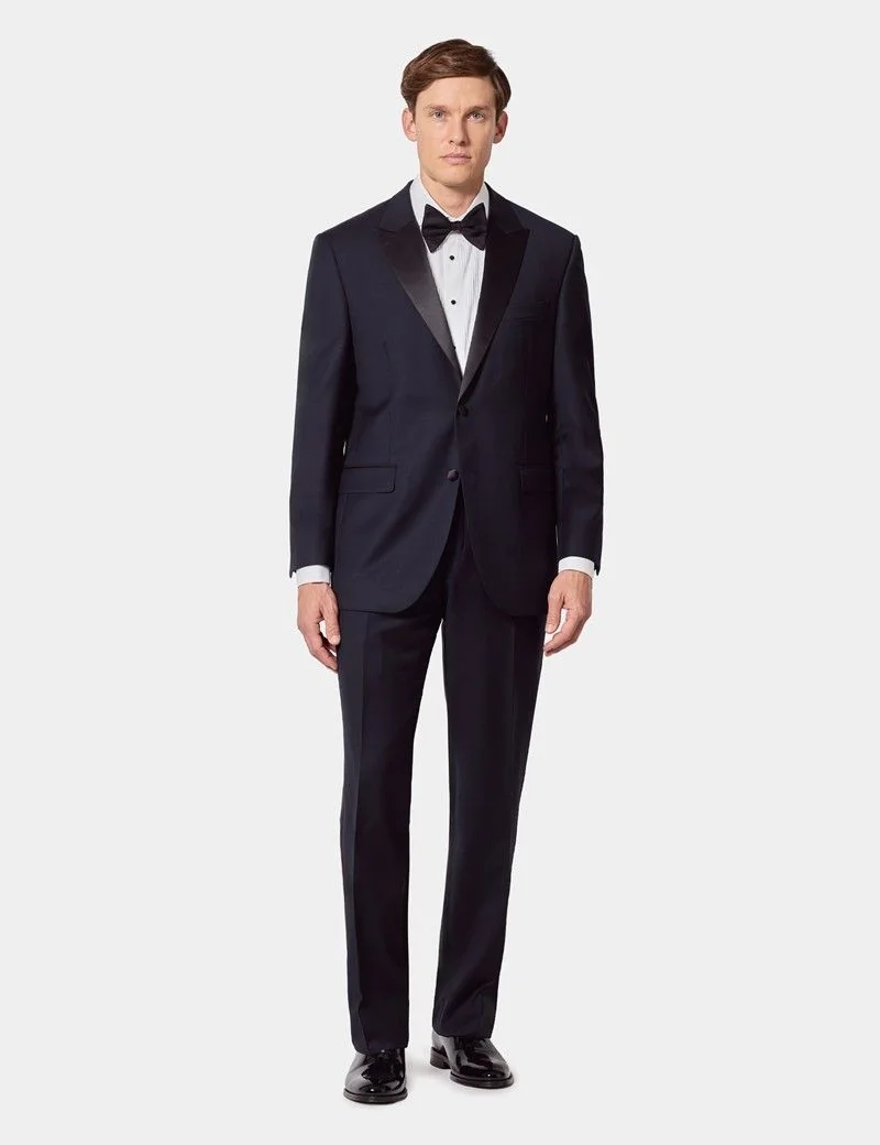Classic Fit Navy Dinner Suit thumbnail 3