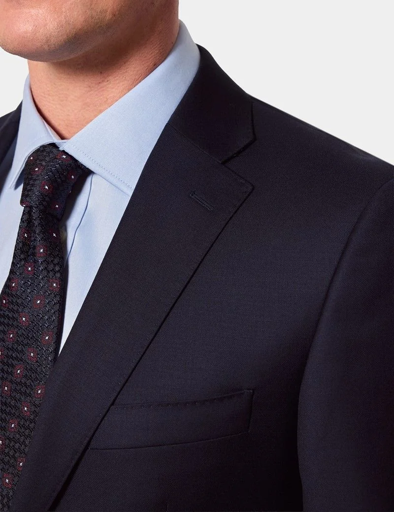 Classic Fit Navy Twill Suit Jacket thumbnail 2