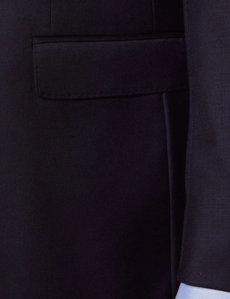 Classic Fit Navy Twill Suit Jacket thumbnail 3