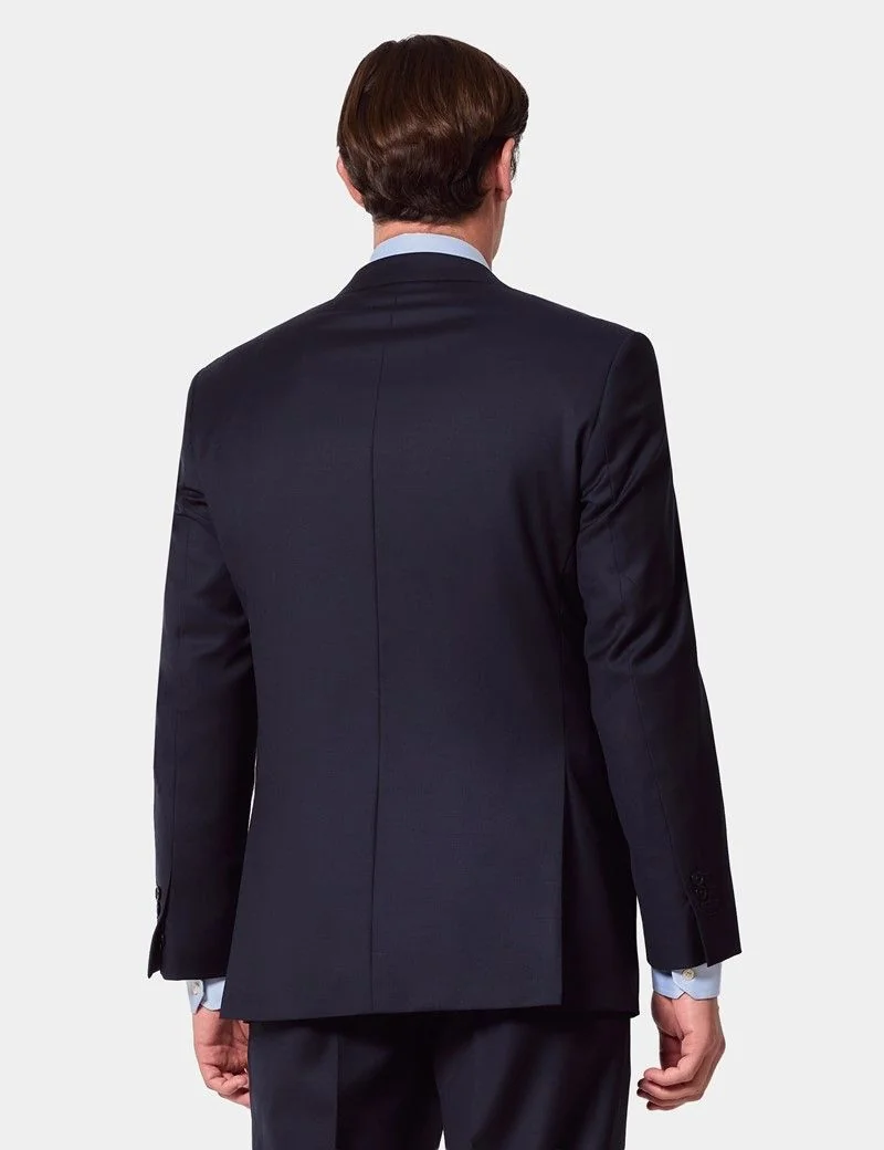 Classic Fit Navy Twill Suit Jacket thumbnail 5