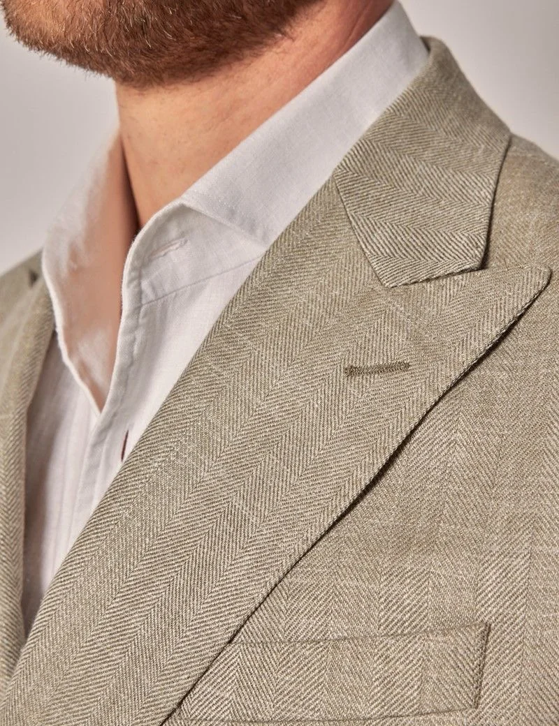 Light Green Herringbone 1913 Blazer thumbnail 2