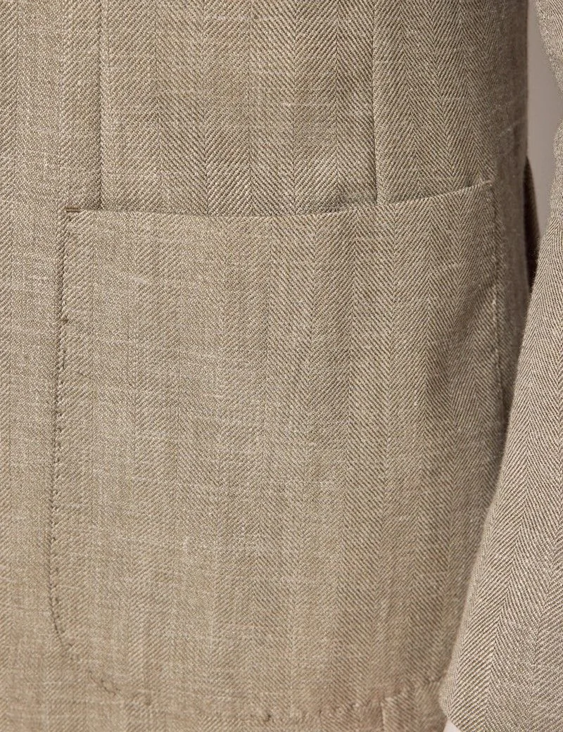Light Green Herringbone 1913 Blazer thumbnail 4