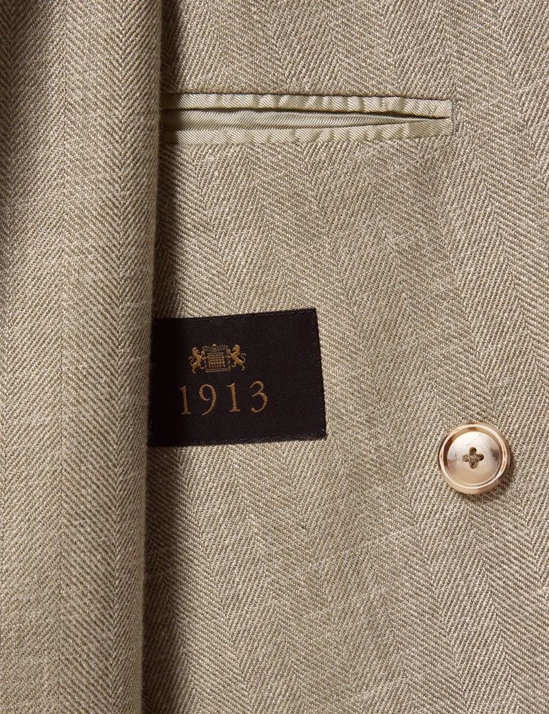 Light Green Herringbone 1913 Blazer thumbnail 5