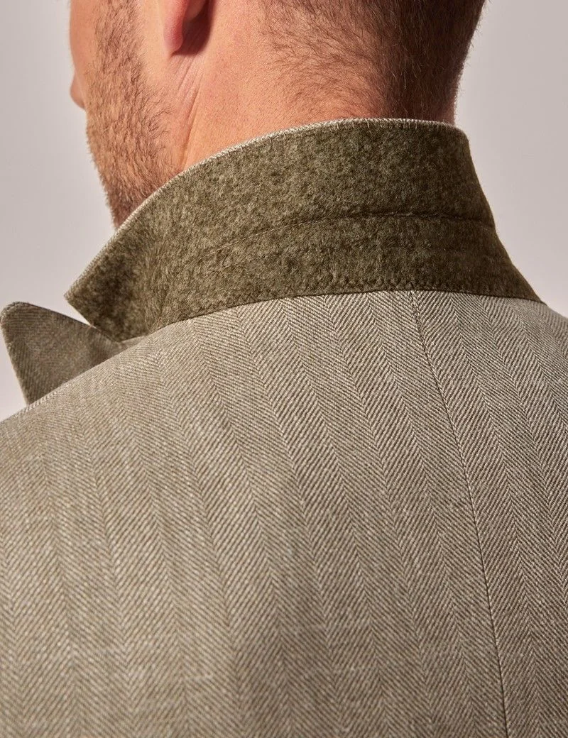 Light Green Herringbone 1913 Blazer thumbnail 7
