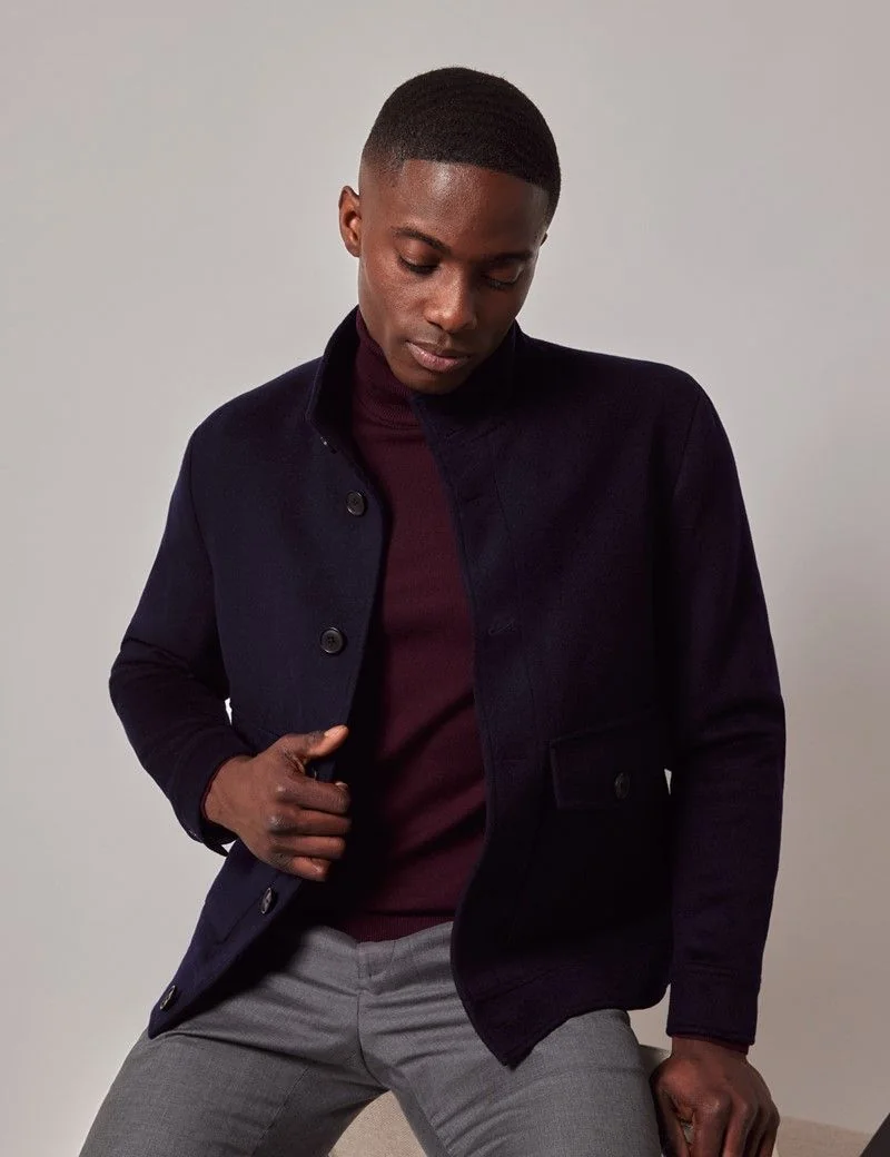 Navy Harrington Jacket thumbnail 3