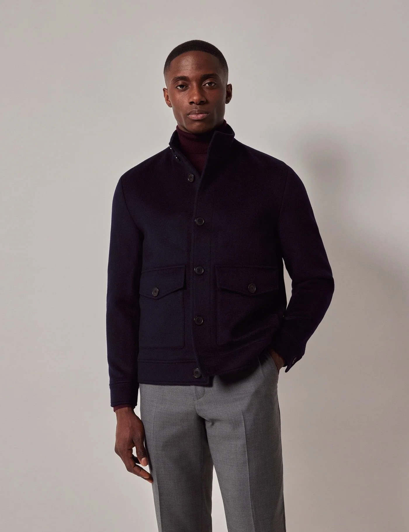 Navy Harrington Jacket primary image