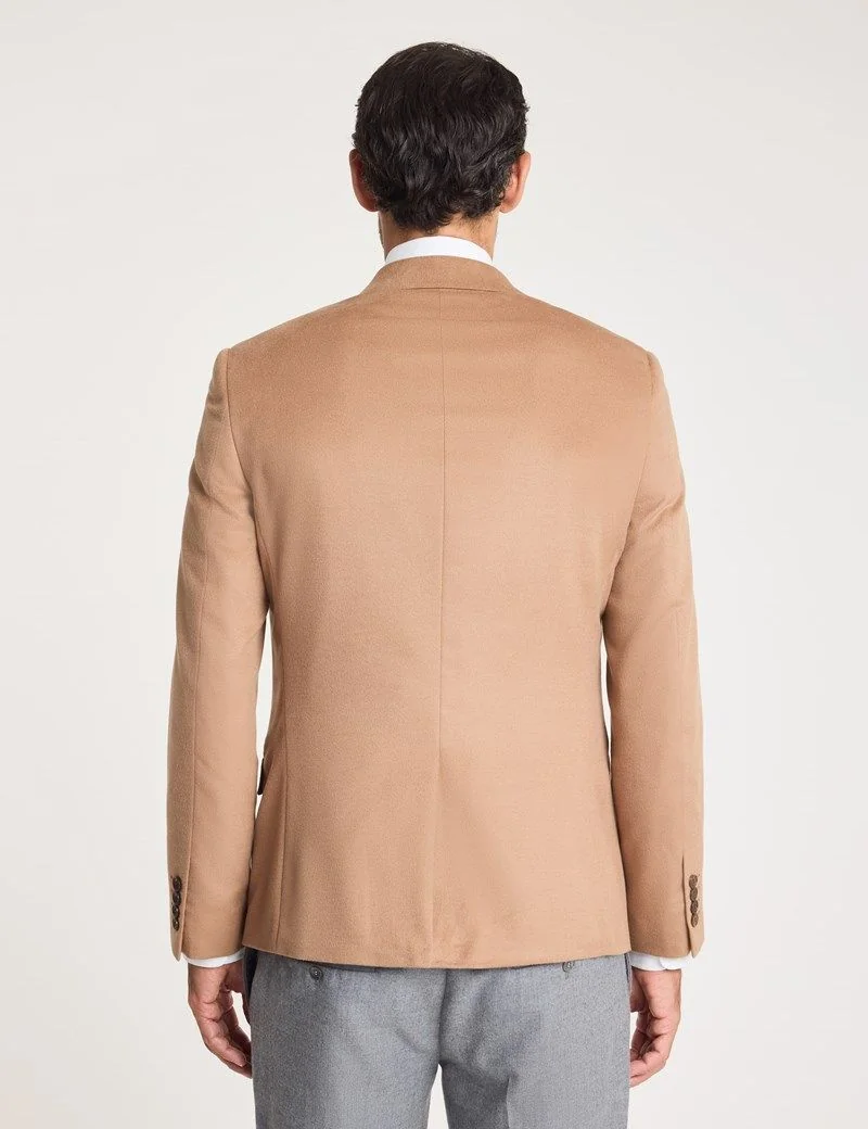 Slim Camel Wool-Cashmere Blazer thumbnail 6