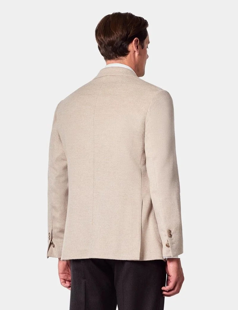 Slim Fit Beige Blazer thumbnail 3