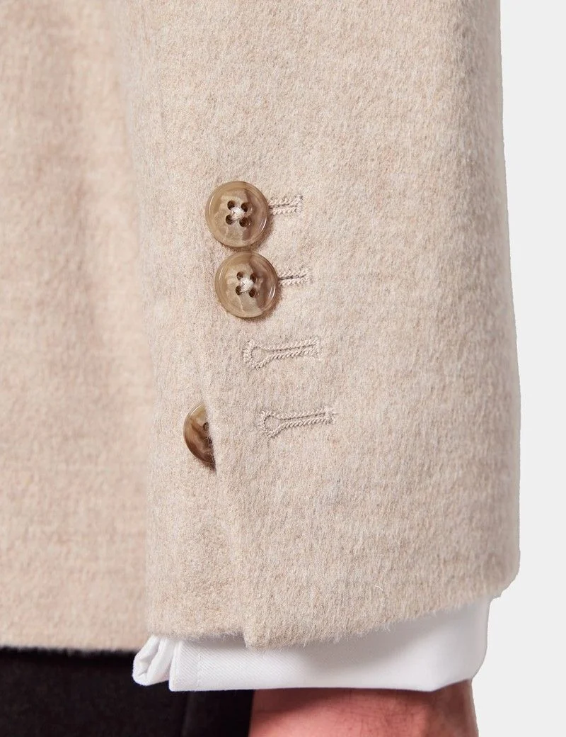 Slim Fit Beige Blazer thumbnail 5