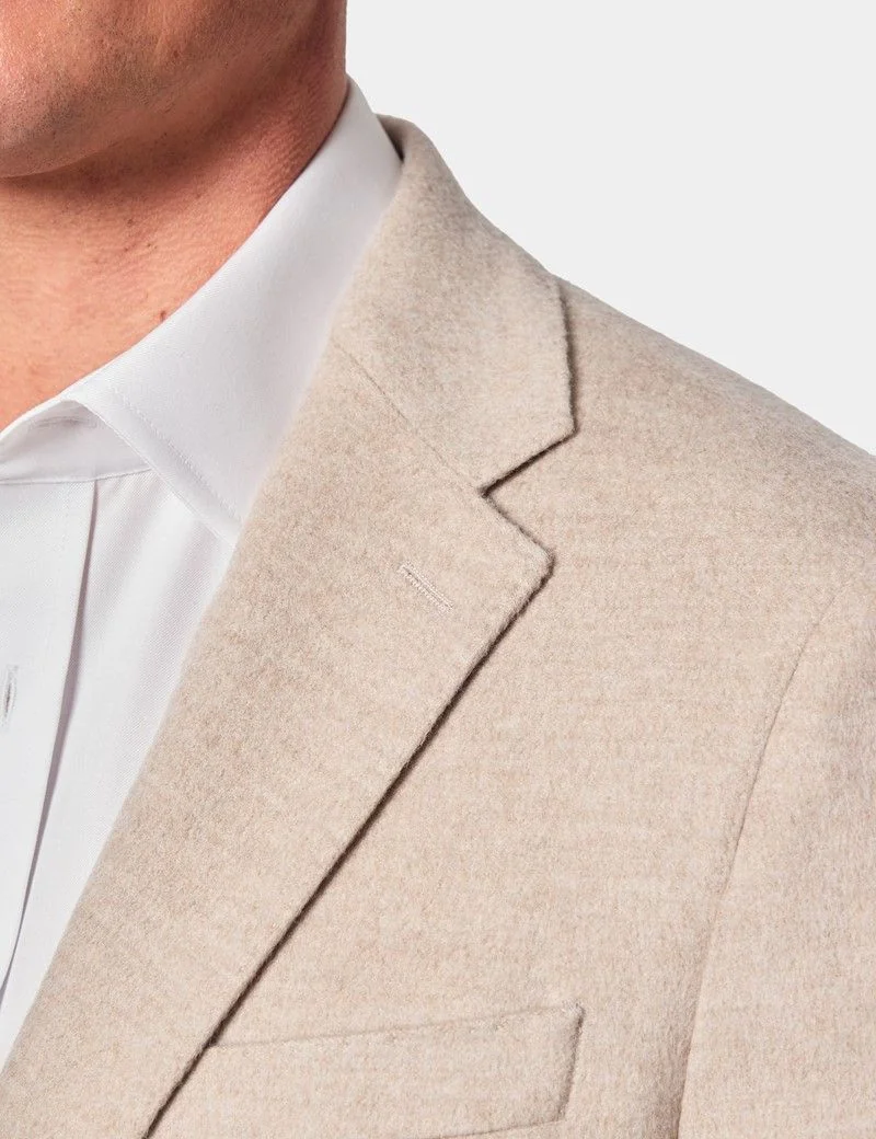 Slim Fit Beige Blazer thumbnail 8