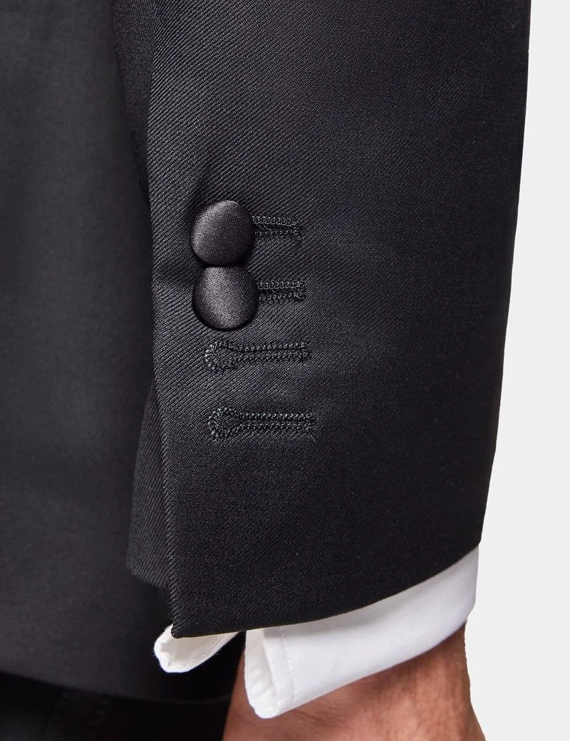 Slim Fit Black Dinner Jacket thumbnail 3