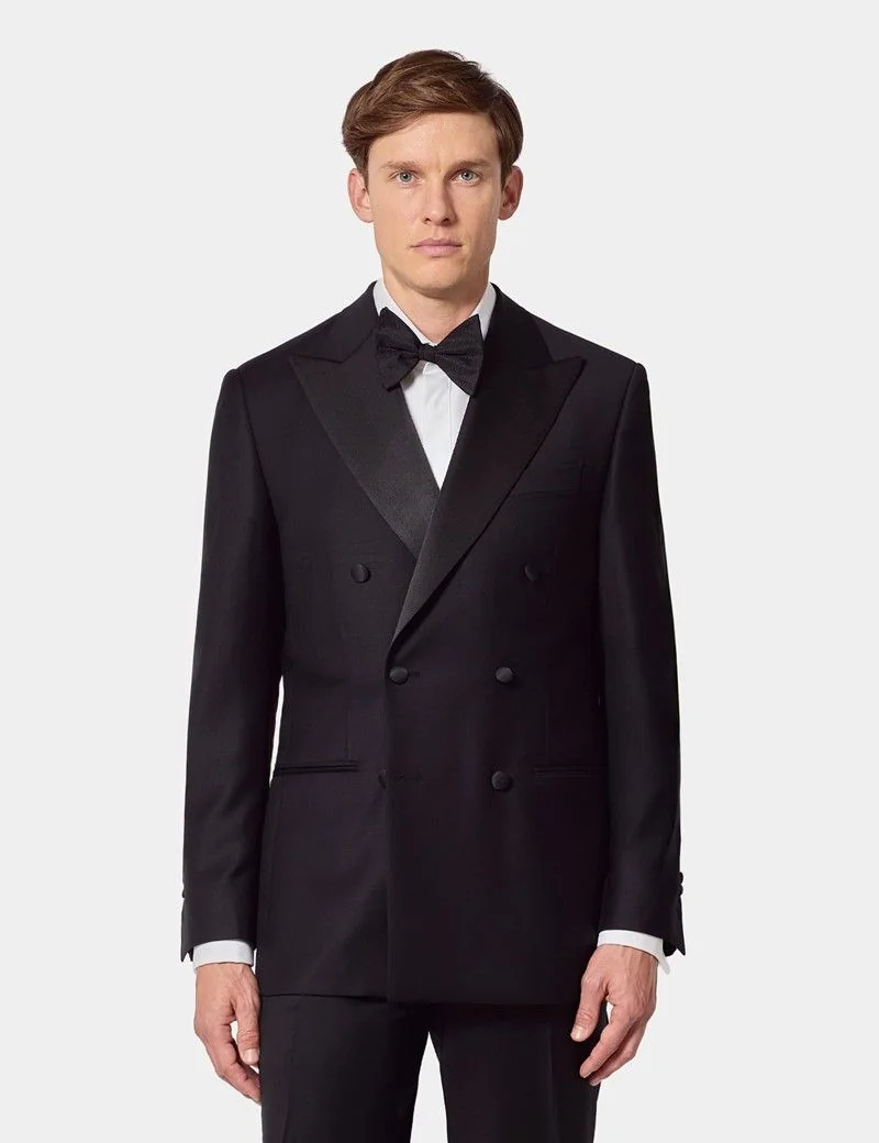 Slim Fit Black Dinner Suit Jacket thumbnail 2
