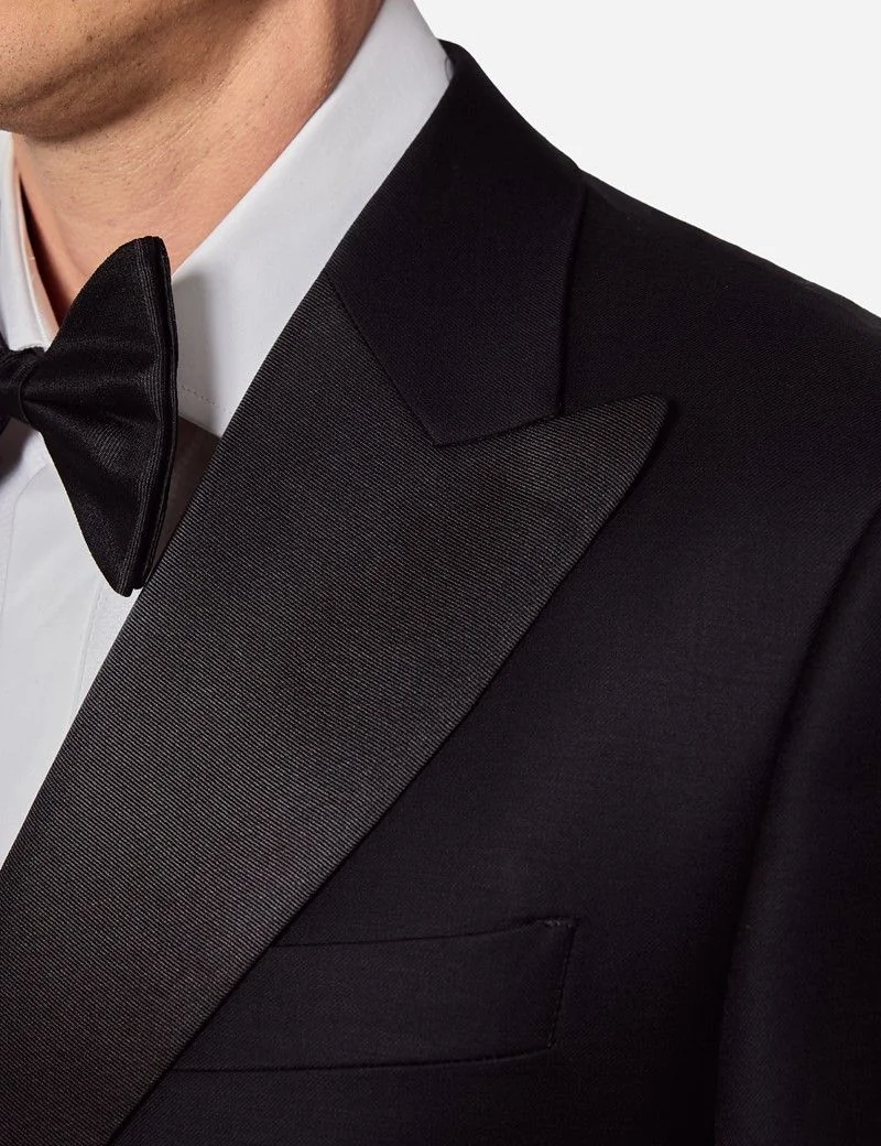 Slim Fit Black Dinner Suit Jacket thumbnail 3