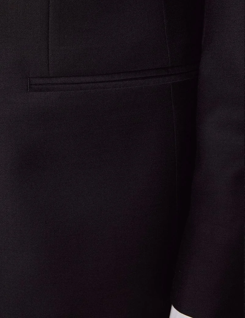 Slim Fit Black Dinner Suit Jacket thumbnail 4