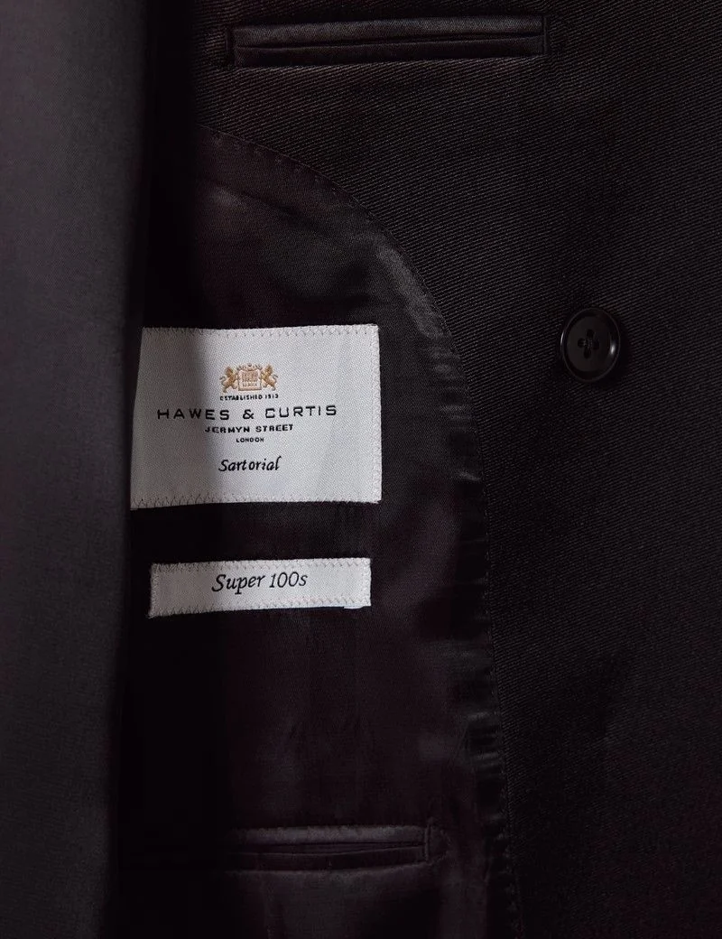 Slim Fit Black Dinner Suit Jacket thumbnail 5