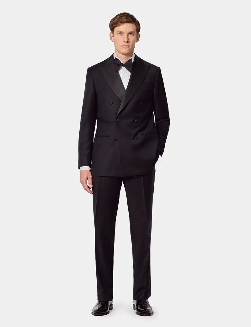 Slim Fit Black Dinner Suit Jacket thumbnail 9