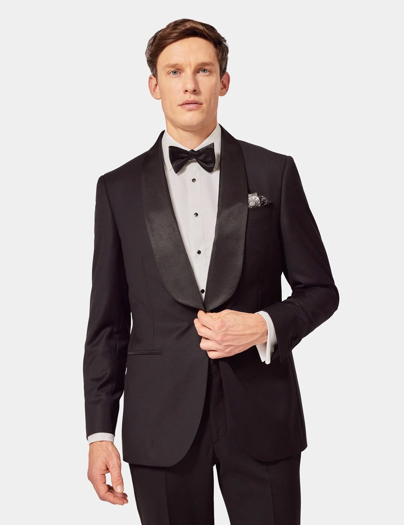 Slim Fit Black Shawl Dinner Jacket primary image
