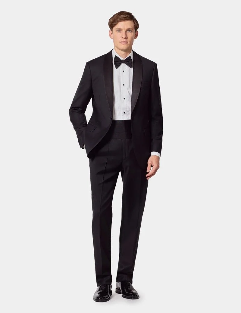 Slim Fit Black Shawl Dinner Suit thumbnail 9
