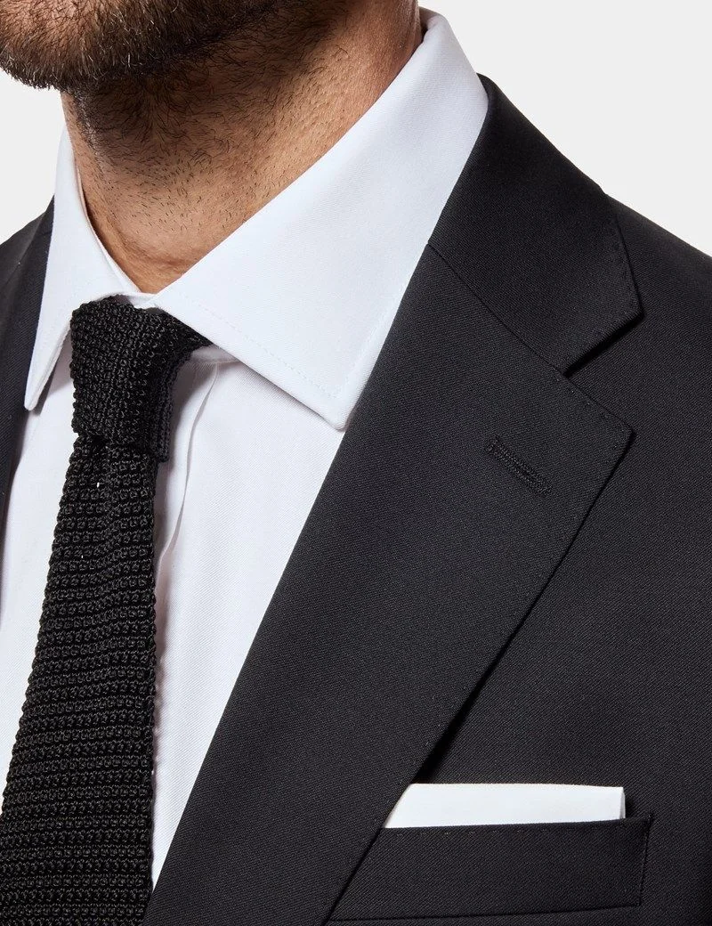 Slim Fit Black Twill 1913 Suit Jacket thumbnail 2
