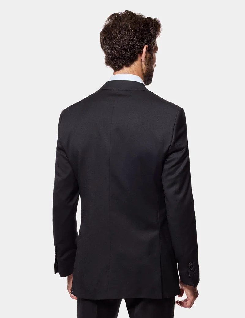 Slim Fit Black Twill 1913 Suit Jacket thumbnail 3