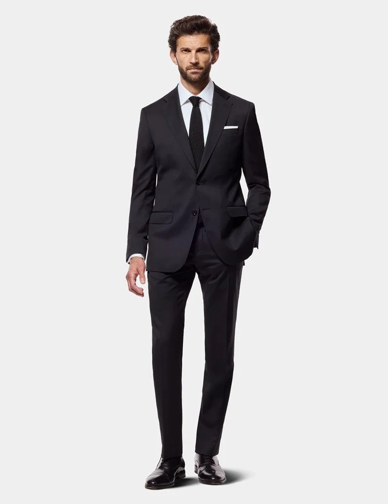 Slim Fit Black Twill 1913 Suit Jacket thumbnail 6