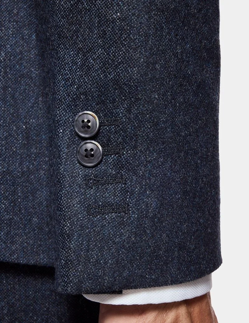 Slim Fit Blue Hopsack 1913 Suit thumbnail 2