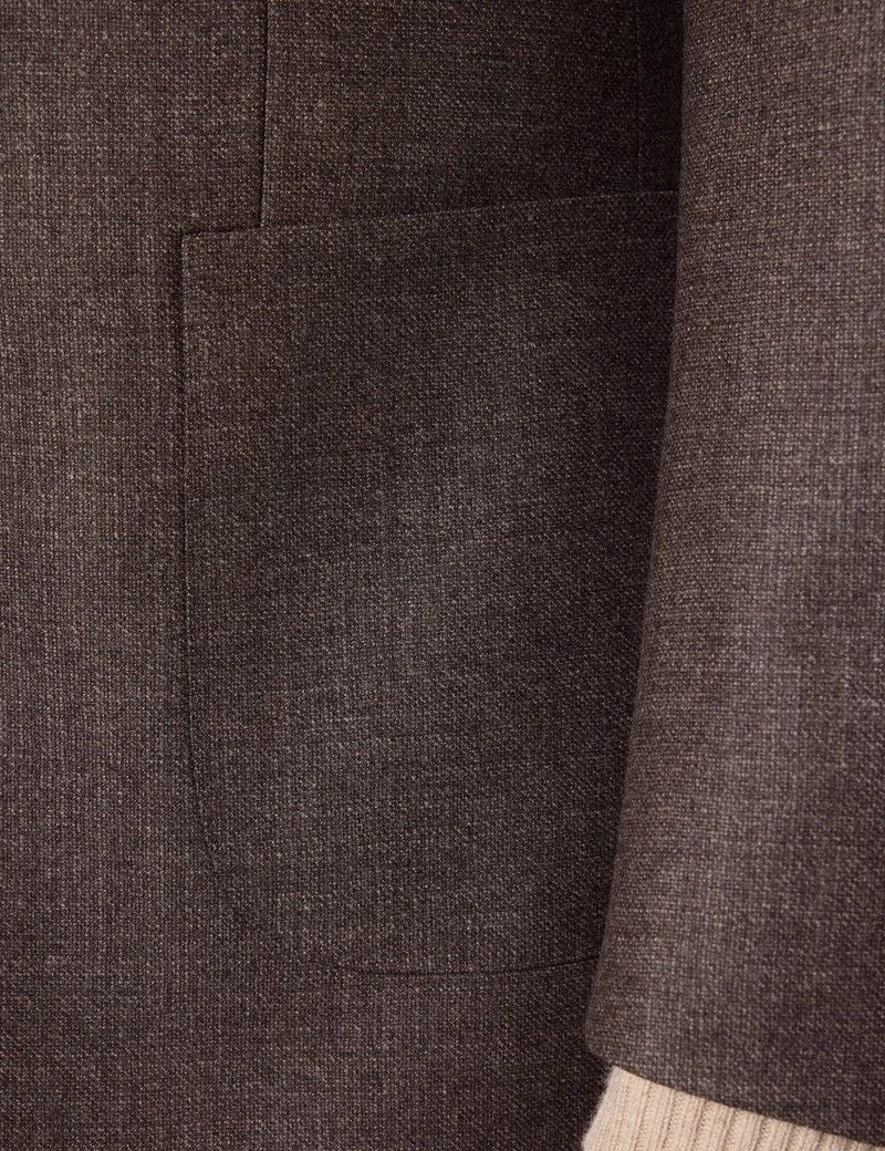 Slim Fit Brown Blazer thumbnail 2