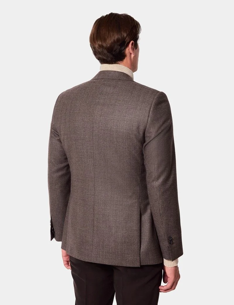 Slim Fit Brown Blazer thumbnail 4