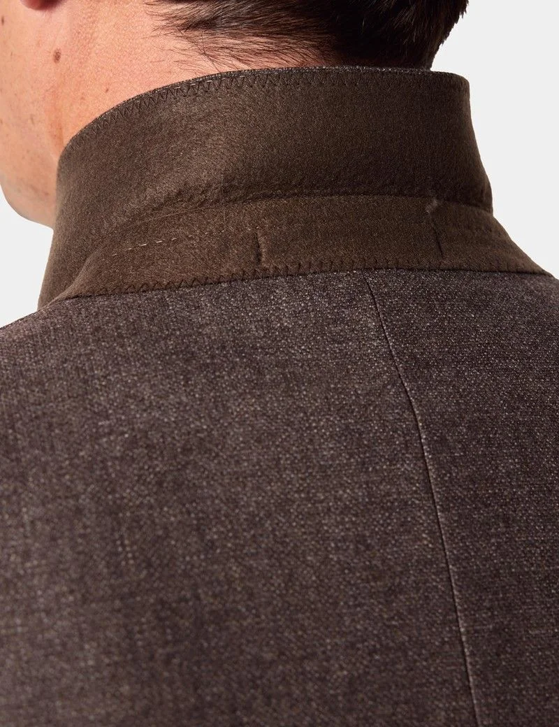 Slim Fit Brown Blazer thumbnail 5
