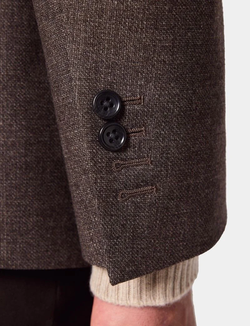 Slim Fit Brown Blazer thumbnail 6