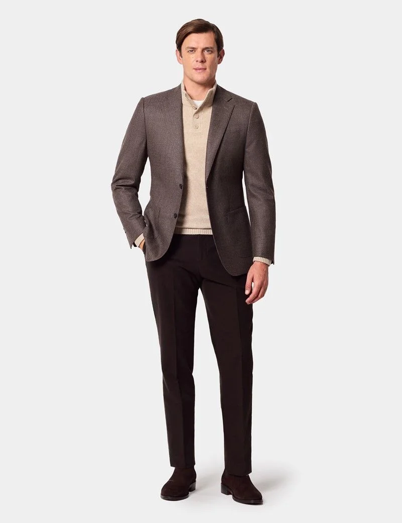 Slim Fit Brown Blazer thumbnail 7
