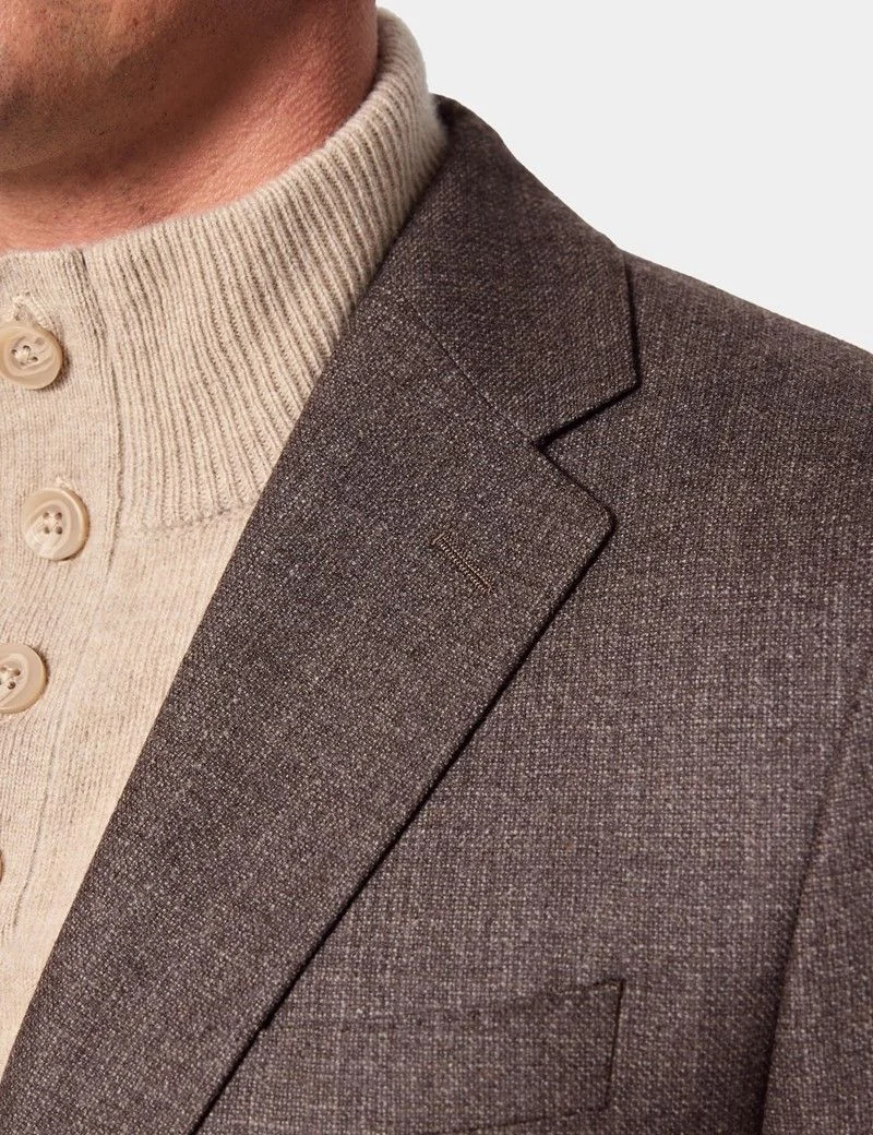 Slim Fit Brown Blazer thumbnail 9