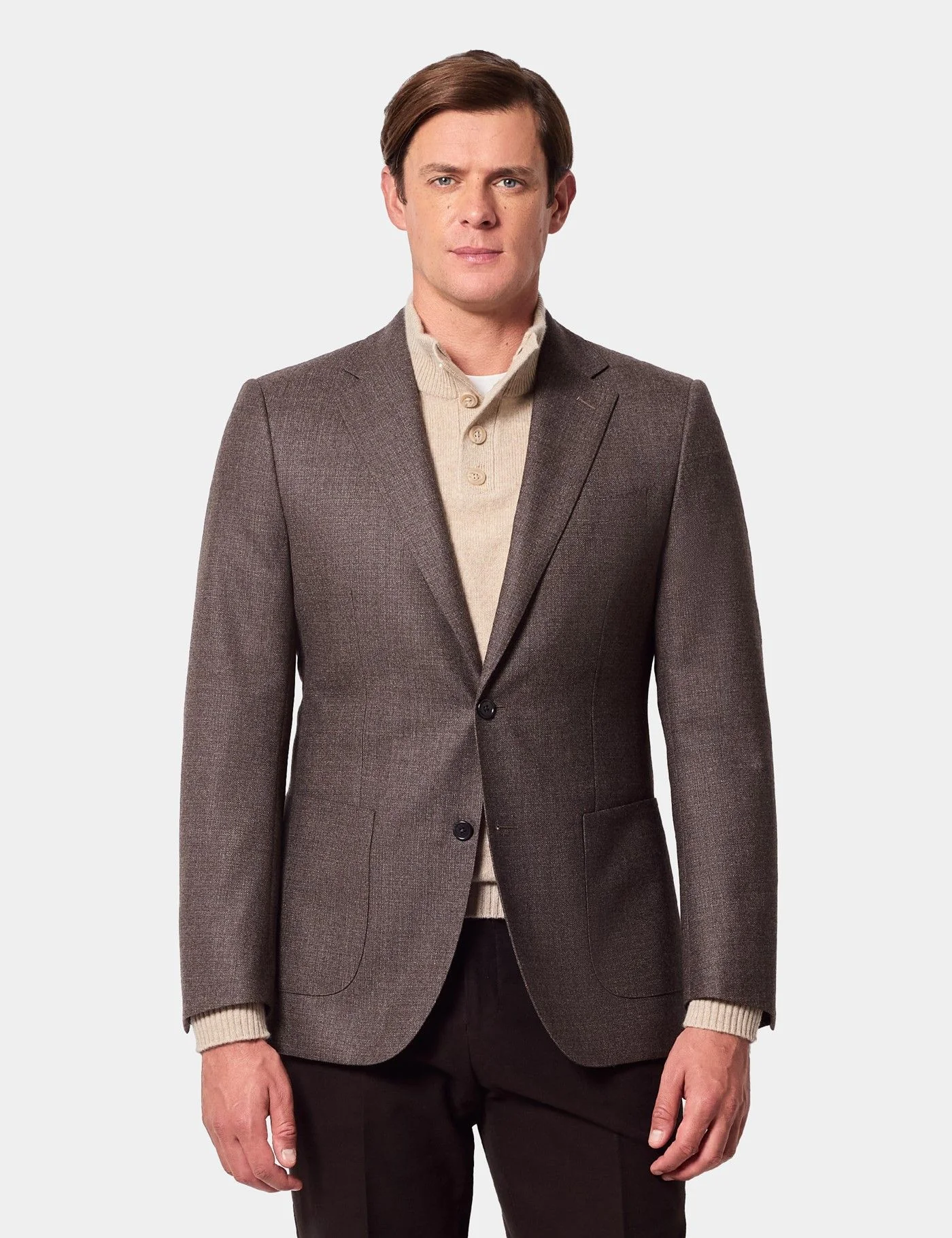 Slim Fit Brown Blazer primary image