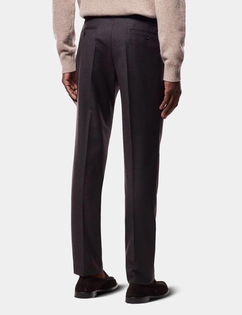 Slim Fit Brown Suit Trousers thumbnail 4