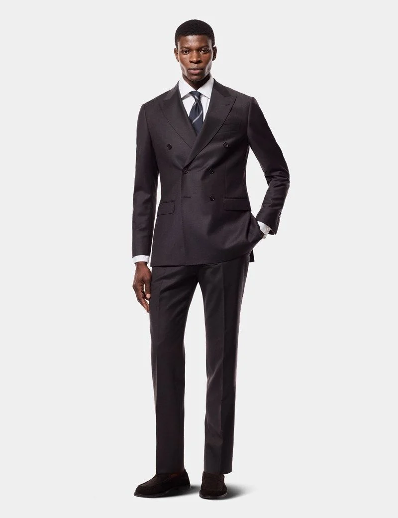 Slim Fit Brown Suit thumbnail 8