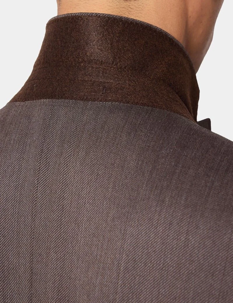 Slim Fit Brown Twill 1913 Suit Jacket thumbnail 6