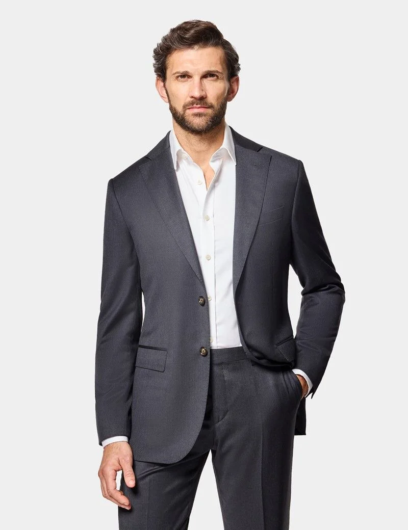 Slim Fit Charcoal 1913 Suit Jacket thumbnail 2