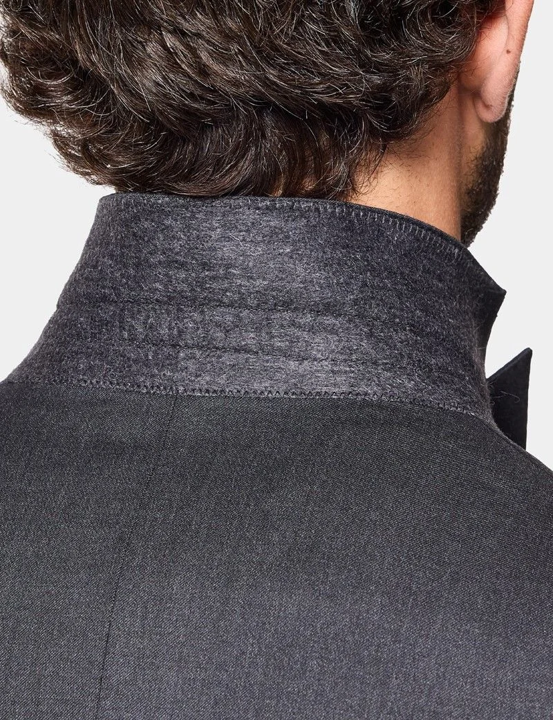 Slim Fit Charcoal 1913 Suit Jacket thumbnail 4