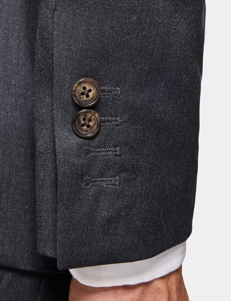 Slim Fit Charcoal 1913 Suit Jacket thumbnail 5