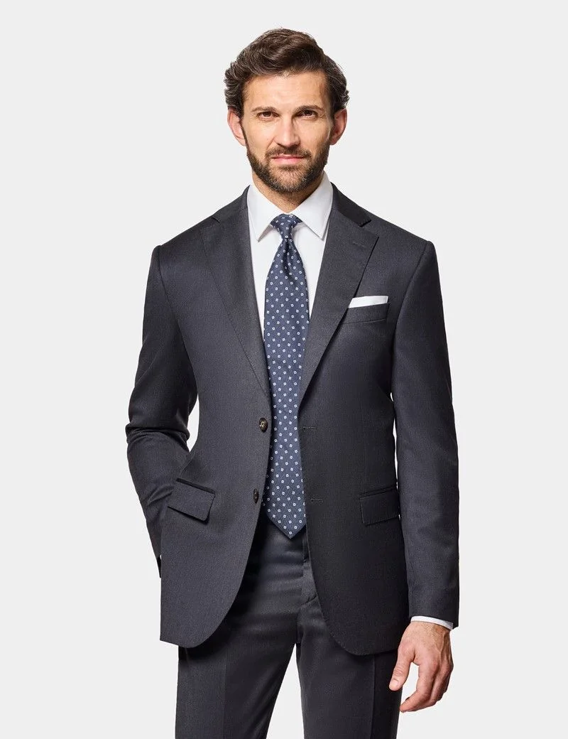 Slim Fit Charcoal 1913 Suit Jacket thumbnail 8
