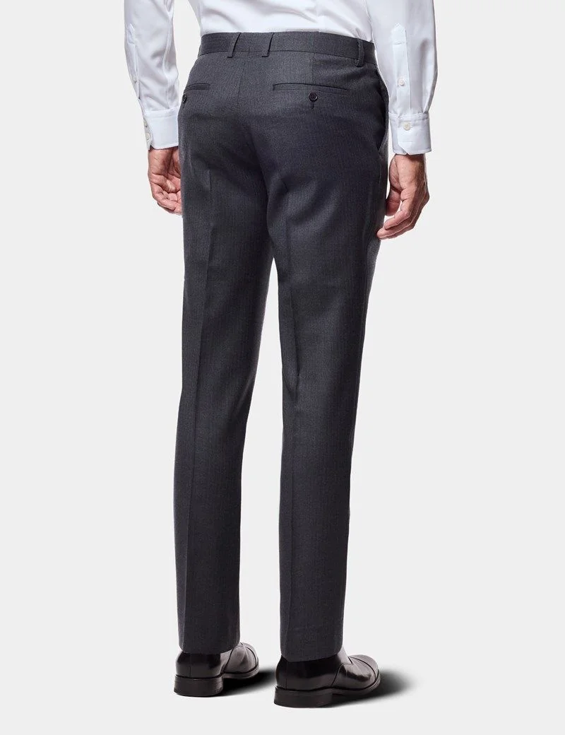 Slim Fit Charcoal Shadow Stripe Suit thumbnail 6