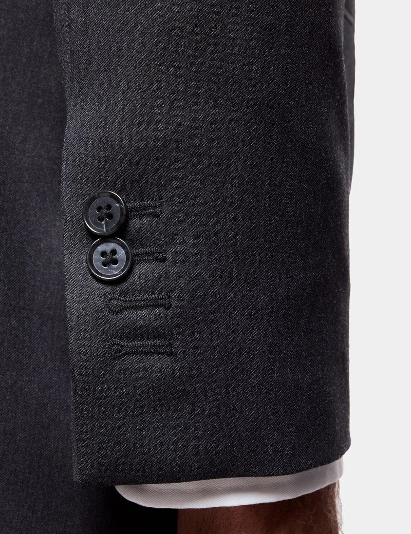 Slim Fit Charcoal Twill 1913 Suit Jacket thumbnail 5
