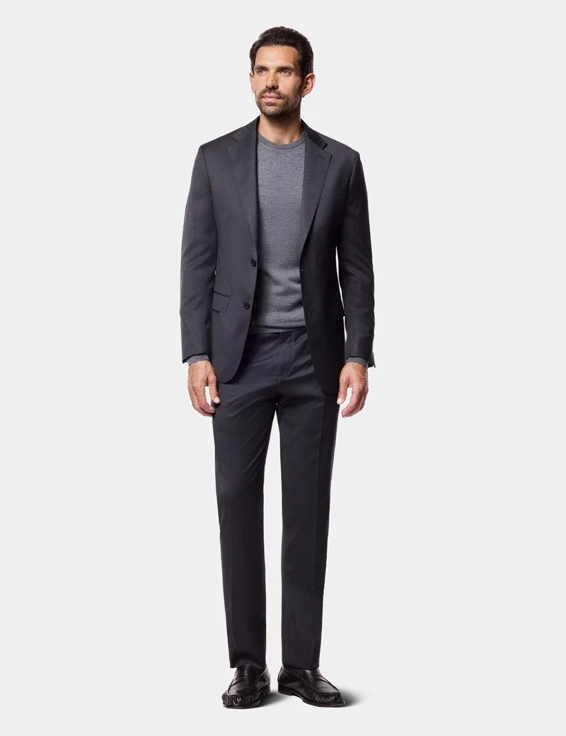 Slim Fit Charcoal Twill 1913 Suit thumbnail 6