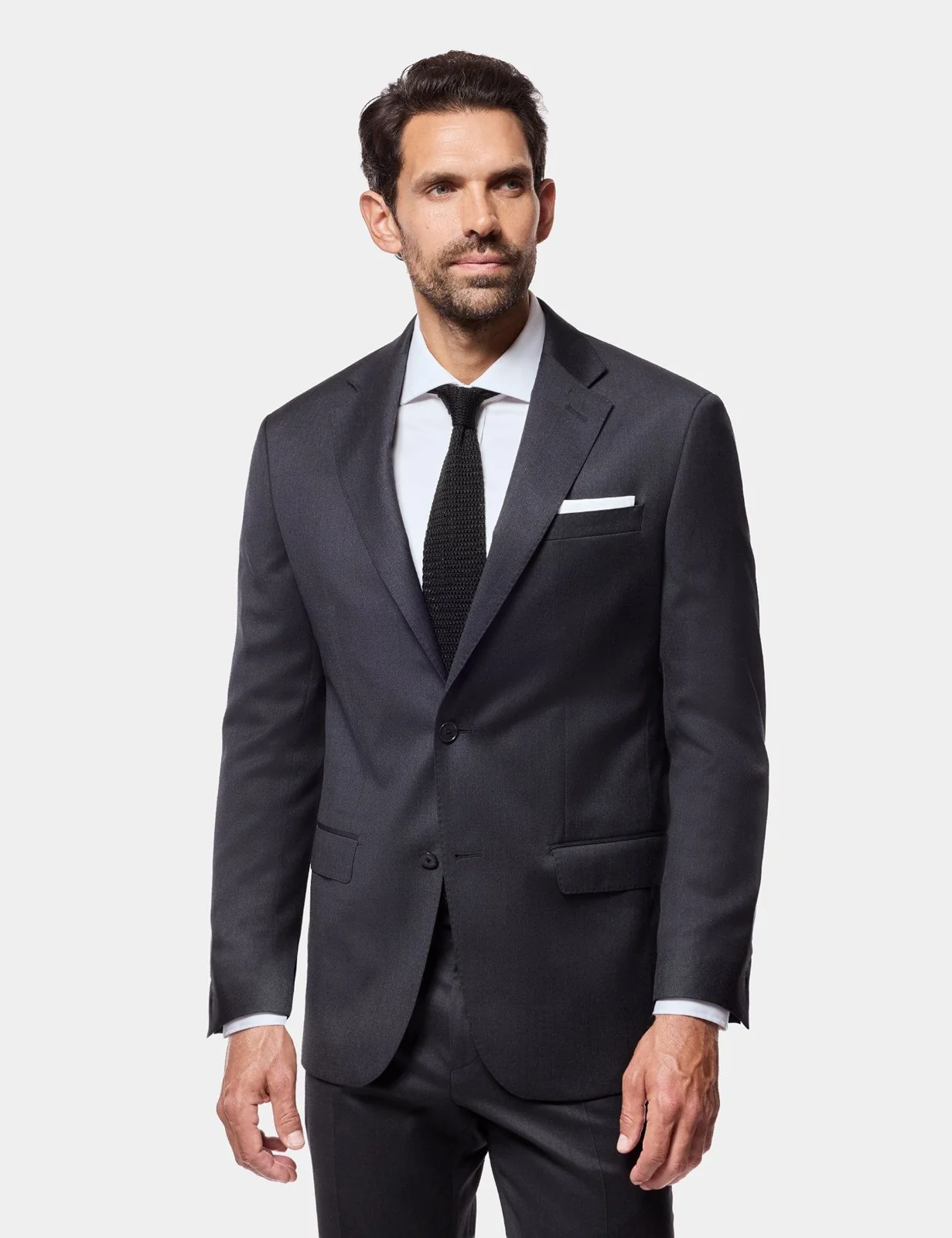 Slim Fit Charcoal Twill 1913 Suit primary image